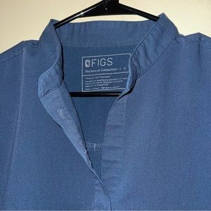 FIGS Dark Harbor Rafaela Scrub Top